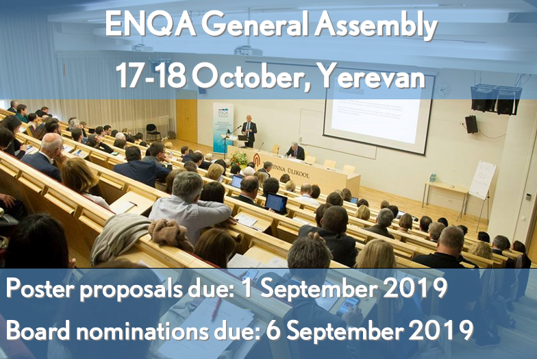 10th ENQA General Assembly, 17-18 October 2019, Yerevan, Armenia